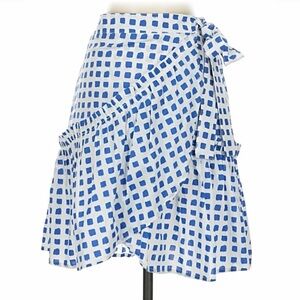 Vineyard Vines Asymmetrical Blue and White Skirt